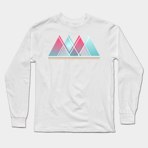 Abstract geometric indigenous symbol Long Sleeve T-Shirt by bernardojbp